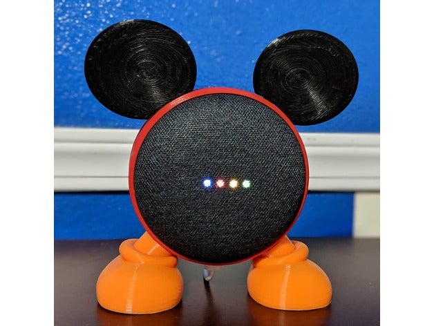 mickey Hause google mini andere disney mickey-Maus smart home 3D print model - Mito3D