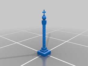 marco estándar de s&atildeo vicentebrazil los edificios estructuras primer pueblo el monumento así, vicente 3d print model - Mito3D