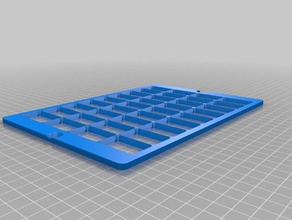 meu personalizada 3d imprimíveis do teclado baseado em grid 9x4 versão 2 tablet 3d print model - Mito3D