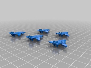 dreadnought warship escort fighters other tinkercad 3d print model - Mito3D
