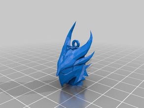 kopya skyrim daedric helmet Anahtarlık 3d print model - Mito3D