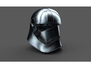 el capitán phasma casco props star wars 3d print model - Mito3D