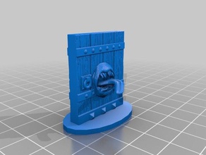mimic dungeon door 3d printing openforge openforge2 3d print model - Mito3D