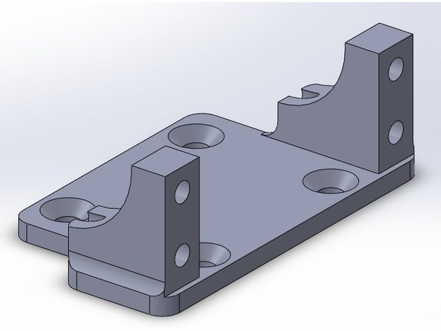 soporte servo direcci&oacuten rastreador 110 rc veículos 3D print model - Mito3D