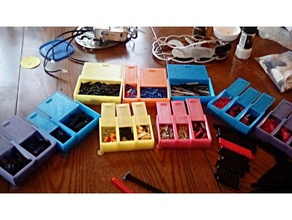 lego saklama kutuları mindstorms Robotik 107 parçaları 3d print model - Mito3D