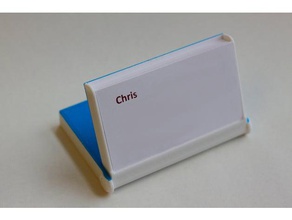 multi-funzione di business card case famiglia holder stand 3d print model - Mito3D