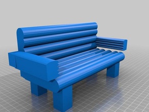 couch jd 3d printing 3d print model - Mito3D