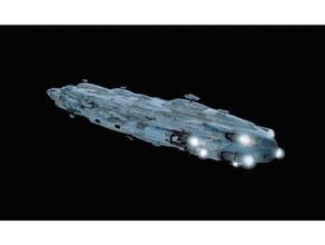la casa de uno vehículos cruiser buque insignia película nave espacial crucero starship starwars star wars 3d print model - Mito3D
