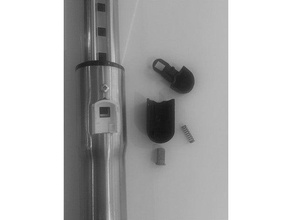 aspiradora de tubo mecanismo bloqueo reemplazo partes 3d print model - Mito3D