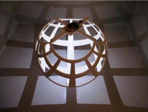 Beleuchtung, die stereographische Projektion math Kunst 3d print model - Mito3D