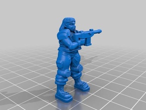 trooper martha insanlar 148 star wars legion zombicide 3d print model - Mito3D