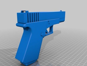pistol gun 3d printing 3d print model - Mito3D