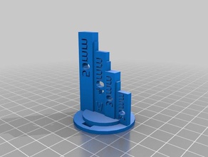 scale 3d designs prints 20-50mm printing tests calibration measure measurement tool printer 3d print model - Mito3D