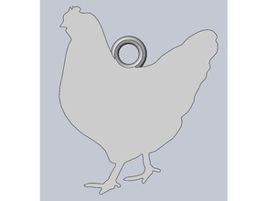 Hühner-Halskette Mode 3d print model - Mito3D