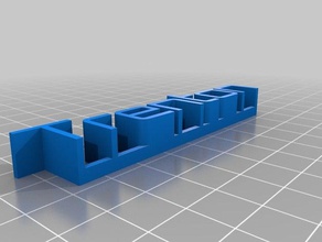 trenton 3d targhetta sculture personalizzato 3d print model - Mito3D