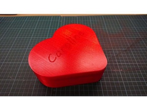 corazón en forma de caja los contenedores cuadro el día san valentín regalos 3d print model - Mito3D
