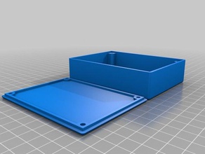 my customized project box lid screws 2 electronics 3d print model - Mito3D