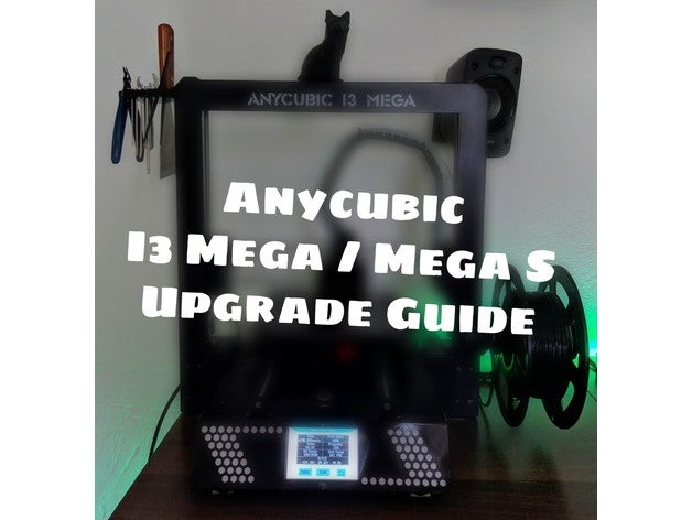 anycubic i3 mega actualización de la guía fundamentos cura configuración 3d impresora accesorios mega-s ultrabase pantalla displayfr displayframe el ventilador carcasa del fan co tapa conducto los mods fuente alimentación cubierta tranquilo en silencio 3D print model - Mito3D