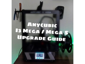 anycubic i3 mega actualización de la guía fundamentos cura configuración 3d impresora accesorios mega-s ultrabase pantalla displayfr displayframe el ventilador carcasa del fan co tapa conducto los mods fuente alimentación cubierta tranquilo en silencio 3d print model - Mito3D