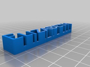 elizabeth 3d-Typenschild Skulpturen angepasst 3d print model - Mito3D