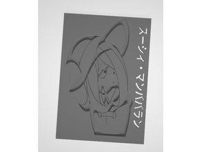 suzy little witch academia 2d art anime personaggio di ragazza lwa 3d print model - Mito3D
