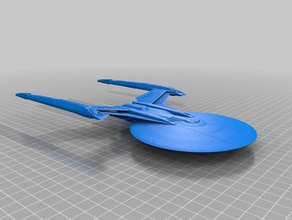 star trek federation shepard class uss keralauss gagarin 3d printing starfleet 3d print model - Mito3D