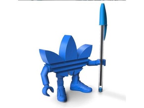 adidas stickman caneta titular esculturas figura de ação área trabalho do brinquedo a nike porta-lápis posable fantoche reebok os sapatos tênis superstar 3d print model - Mito3D