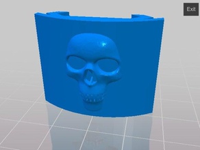 picatinny rail couvre les crânes passe-temps paintball 3d print model - Mito3D