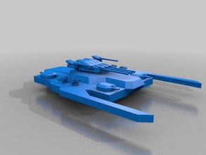 precursor de ataque rápido la fragata 3d impresión colonial marina null alianza nave espacial 3d print model - Mito3D