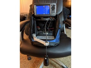 lowrance transducer arm sport outdoors hook2 ice fishing icemachine machine 3d print model - Mito3D