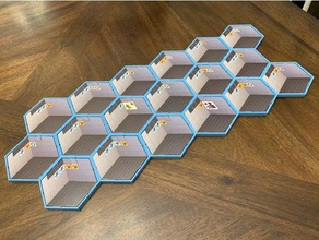 portal hex tile 30 magnect 3d printing 2 3d print model - Mito3D