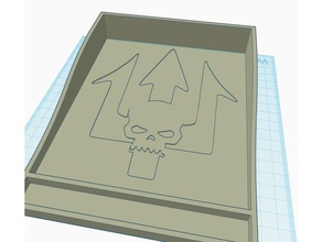 zar tepsi trident kafatasları 3d print model - Mito3D