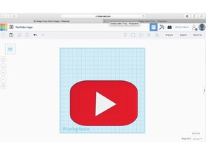 youtube-logo Zeichen logos 3d print model - Mito3D