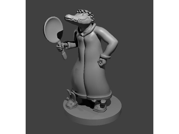 croc folk npc i giocattoli giochi cucinare coccodrillo madre 3D print model - Mito3D