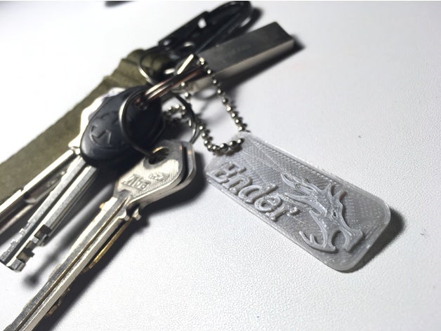 creality ender keychain 3d printing 3 ender3 keychains 3D print model - Mito3D