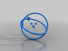 eletcronics técnico de símbolos classificação esculturas átomo marinha usn 3d print model - Mito3D