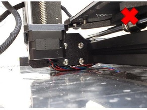 profil bas câble d'ancrage 8 mm à rainure en t de prusa 3d l'imprimante pièces la gestion des câbles i3 mk3 3d print model - Mito3D