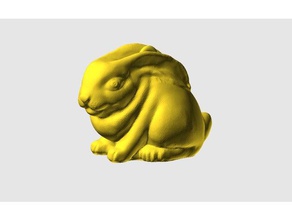 tavşan 3d baskı hayvan hayvanlar brelo breloc brelok breloque heykeltraşlık heykel 3d print model - Mito3D