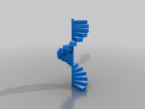 spiral stairs 6 models customized 3d print model - Mito3D
