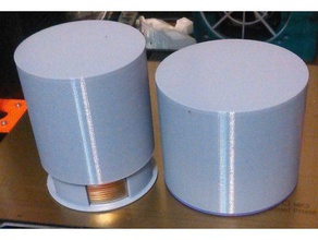 mason küçük geniş kapak tutucu toz kapsar mutfak yemek 3d print model - Mito3D