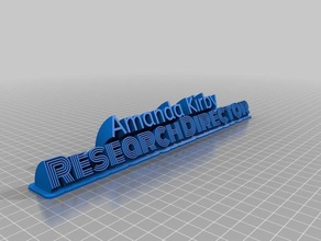 amanda &ndash 2 Linien Schriftarten remix Zeichen logos angepasst 3d print model - Mito3D