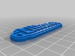 il mio personalizzato multiline tag keychain2 portachiavi 3d print model - Mito3D