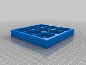 my customized magnetic screw traybox optional lid tool holders boxes 3d print model - Mito3D
