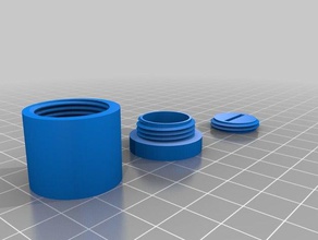 nano geocache mit neodymhalter 3d drucken geocache-Behälter geocaching 3d print model - Mito3D