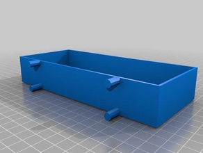 small marker tray 4-peg pegboards organization customized 3d print model - Mito3D