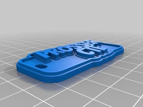 prosser cte 2 chaveiros personalizado 3d print model - Mito3D