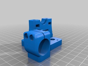 e3dv6 bowden x-taşıma mount v2 prusa i3 w18mm sonda Sol tarafta baskı 3d print model - Mito3D