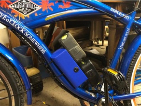 e-bike ryobi de montagem 3d impressão suporte para em bicicleta ebike elétrico 18v bateria um 3d print model - Mito3D