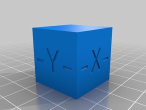 sólo otro cubo de calibración no puede esperar contar medida fuera la cama 3d impresión pruebas 3d print model - Mito3D