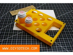 la bouteille de pilule caddy rack l'organisation casemate boîte à pilules le stockage rangement 3d print model - Mito3D